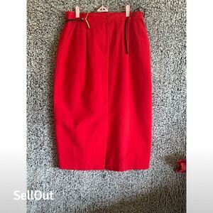 80s Camden Classics Women's Red vintage Skirt Set Size 16 Formal